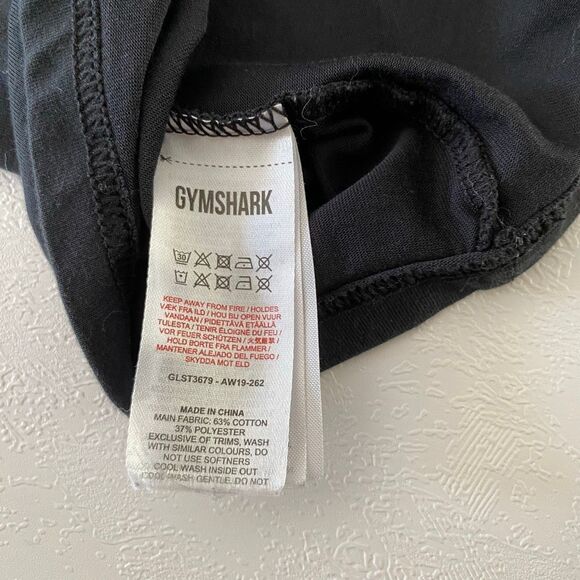 Gymshark Black Oversized Graphic Back T-Shirt Dress Size Medium - Picture 5 of 6